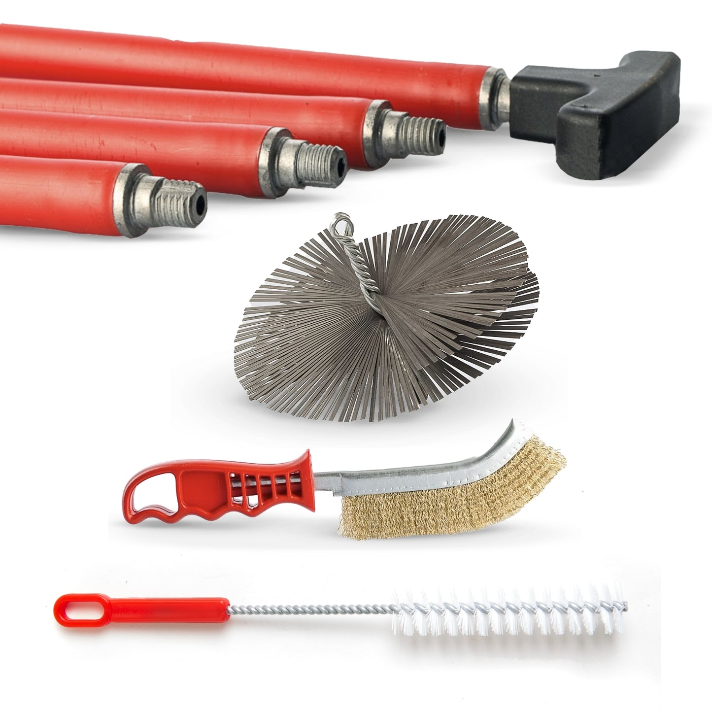 Kit Spazzacamino Professionale BARETTO in Acciaio | Per Incrostazioni Ostinate | Made in Italy